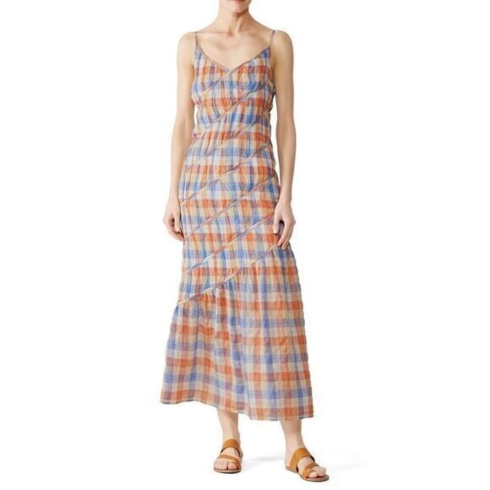 Rejina Pyo printed Maria gingham maxi dress